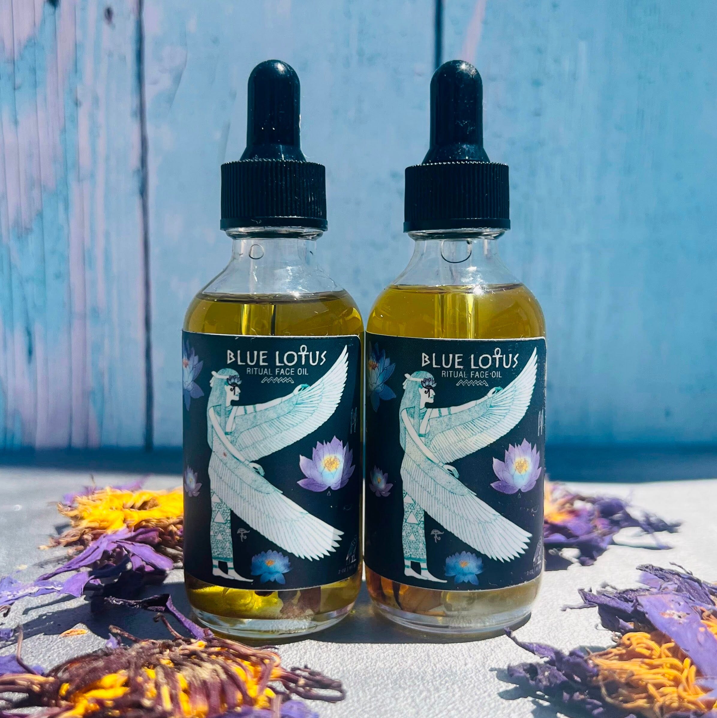 Blue Lotus Ritual Face Oil | Sacred Egyptian Elixir for Glow, Deep Calm & Spiritual Awakening |  Infused With Moringa 🩵🌿| Nourish & Awaken