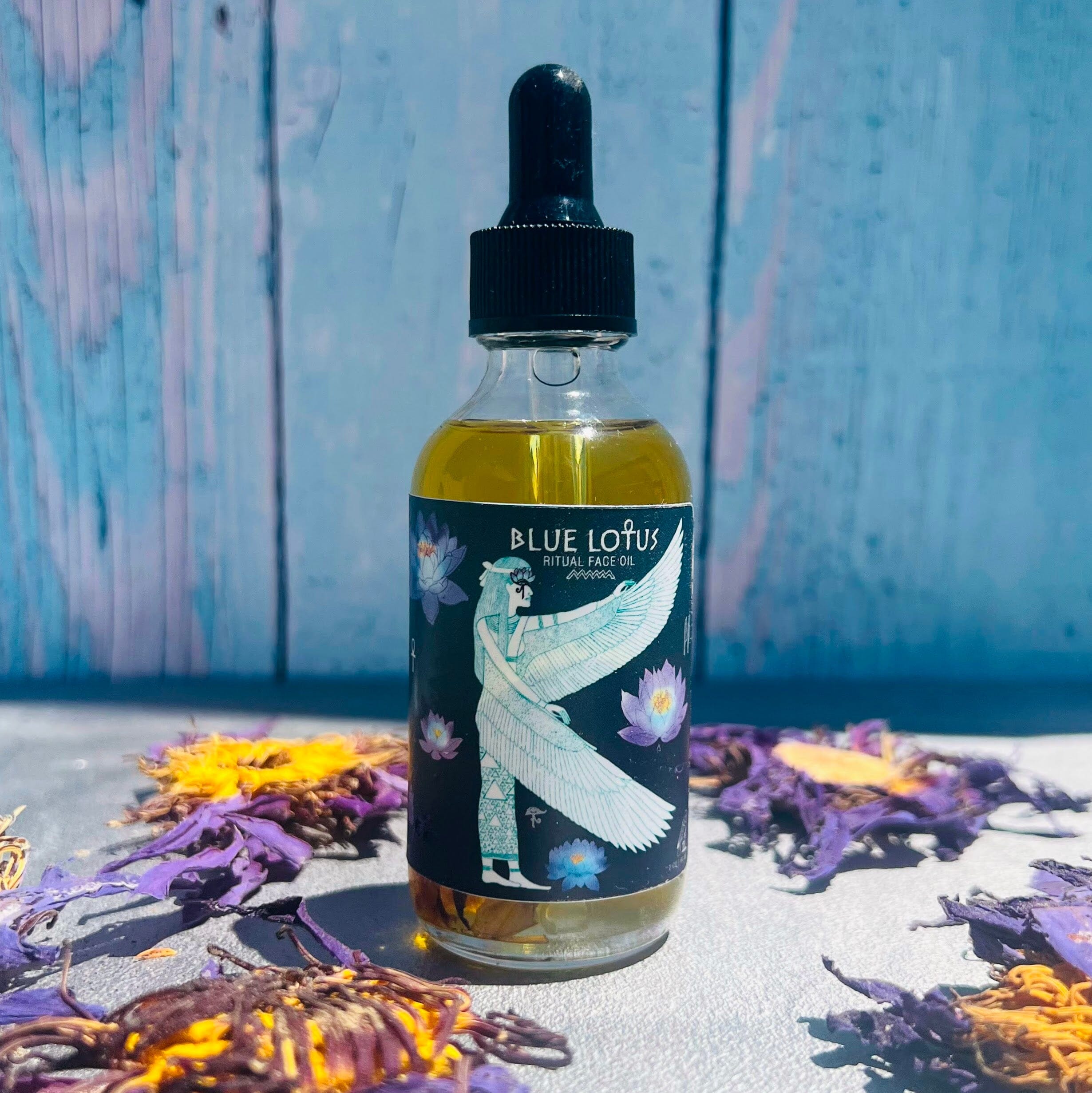 Blue Lotus Ritual Face Oil | Sacred Egyptian Elixir for Glow, Deep Calm & Spiritual Awakening |  Infused With Moringa 🩵🌿| Nourish & Awaken