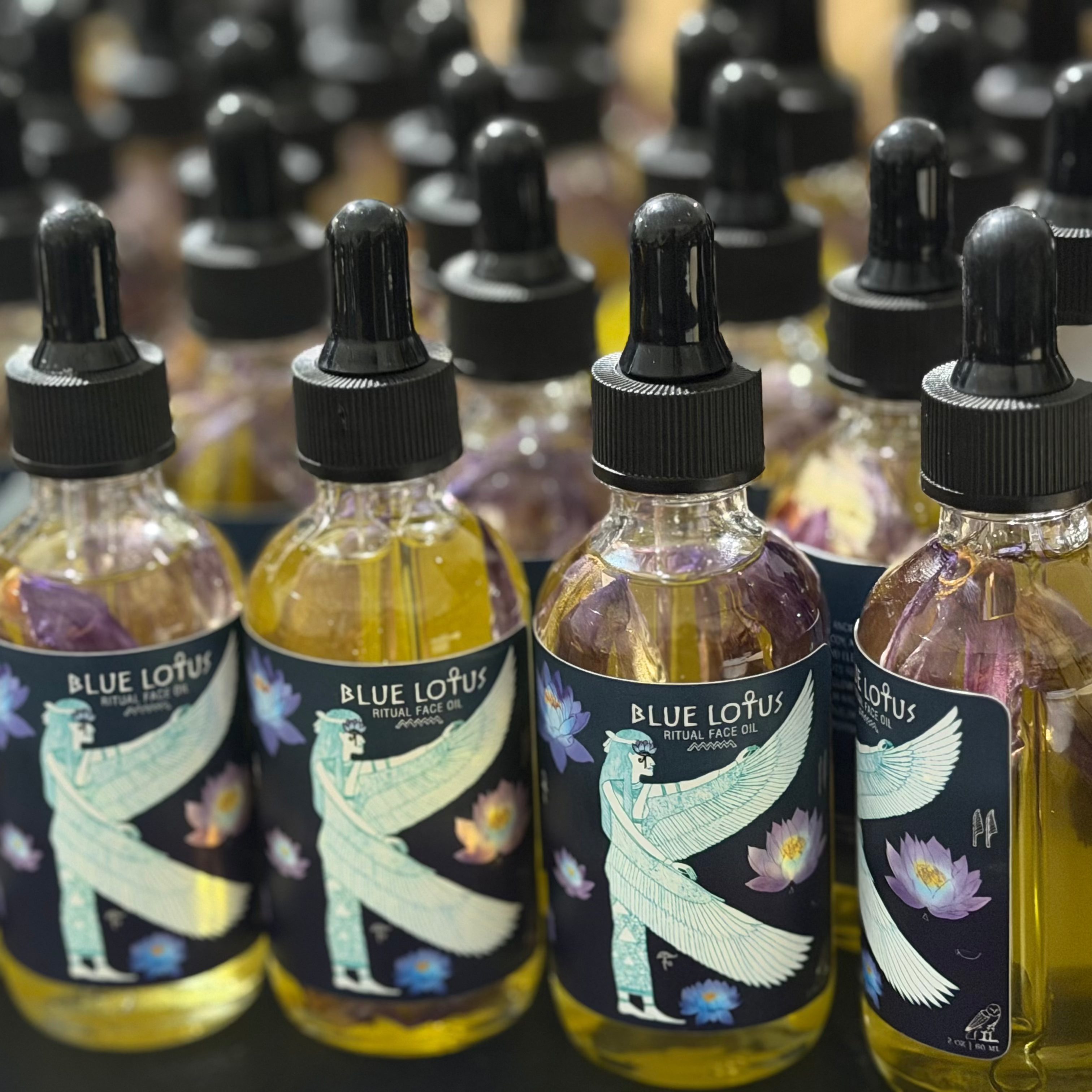 Blue Lotus Ritual Face Oil | Sacred Egyptian Elixir for Glow, Deep Calm & Spiritual Awakening |  Infused With Moringa 🩵🌿| Nourish & Awaken